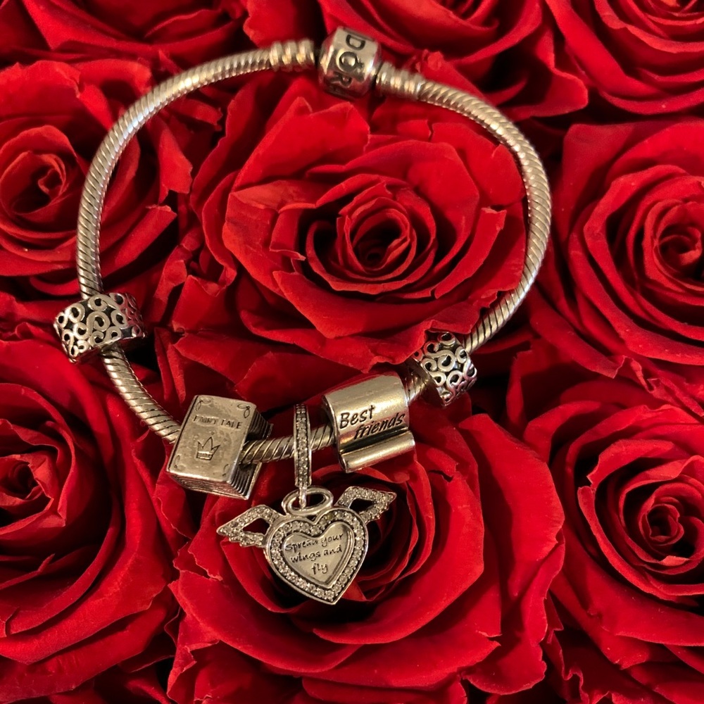 Pandora bracelet. Comes with box.